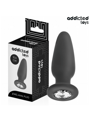 ADDICTED TOYS PLUG ANAL CON JOYA SILICONA TALLA M 104 CM