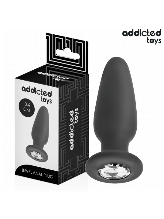 ADDICTED TOYS PLUG ANAL CON JOYA SILICONA TALLA M 104 CM