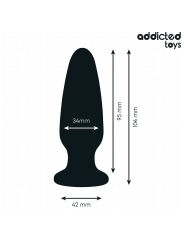 ADDICTED TOYS PLUG ANAL CON JOYA SILICONA TALLA M 104 CM