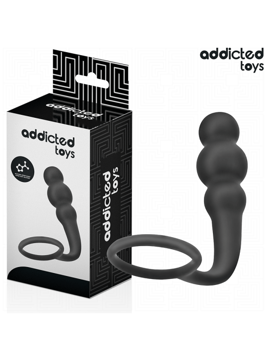 ADDICTED TOYS PLUG ANAL CON ANILLO SILICONA MODELO 1