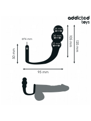 ADDICTED TOYS PLUG ANAL CON ANILLO SILICONA MODELO 1