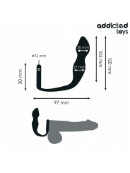 ADDICTED TOYS PLUG ANAL CON ANILLO SILICONA MODELO 2