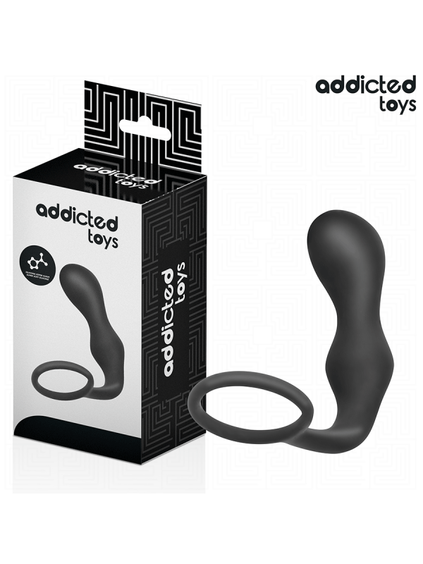 ADDICTED TOYS PLUG ANAL CON ANILLO SILICONA MODELO 3