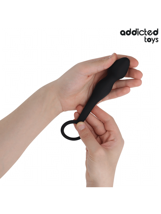 ADDICTED TOYS PLUG ANAL CON ANILLO SILICONA MODELO 3
