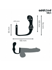 ADDICTED TOYS PLUG ANAL CON ANILLO SILICONA MODELO 3