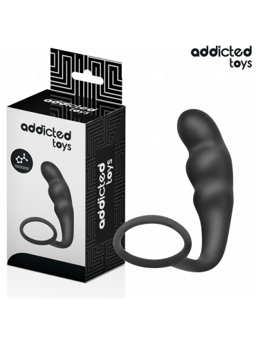 ADDICTED TOYS PLUG ANAL CON ANILLO SILICONA MODELO 4