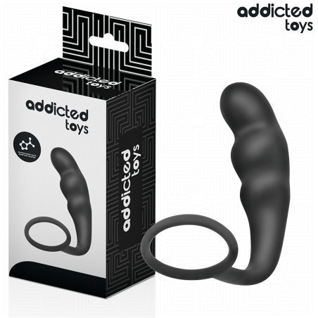 ADDICTED TOYS PLUG ANAL CON ANILLO SILICONA MODELO 4