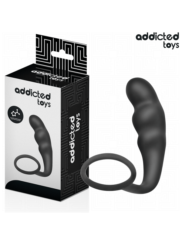 ADDICTED TOYS PLUG ANAL CON ANILLO SILICONA MODELO 4