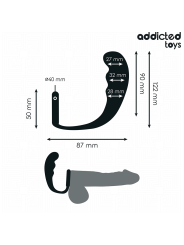 ADDICTED TOYS PLUG ANAL CON ANILLO SILICONA MODELO 4