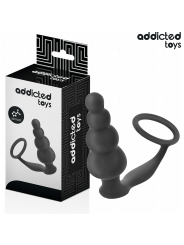 ADDICTED TOYS PLUG ANAL CON ANILLO SILICONA MODELO 5