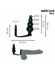 ADDICTED TOYS PLUG ANAL CON ANILLO SILICONA MODELO 5