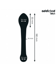 ADDICTED TOYS ESTIMULADOR ANAL DOBLE SILICONA 18 CM