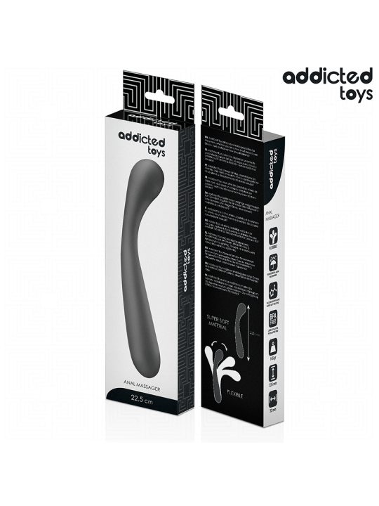 ADDICTED TOYS MASAJEADOR ANAL DOBLE SILICONA 225 CM