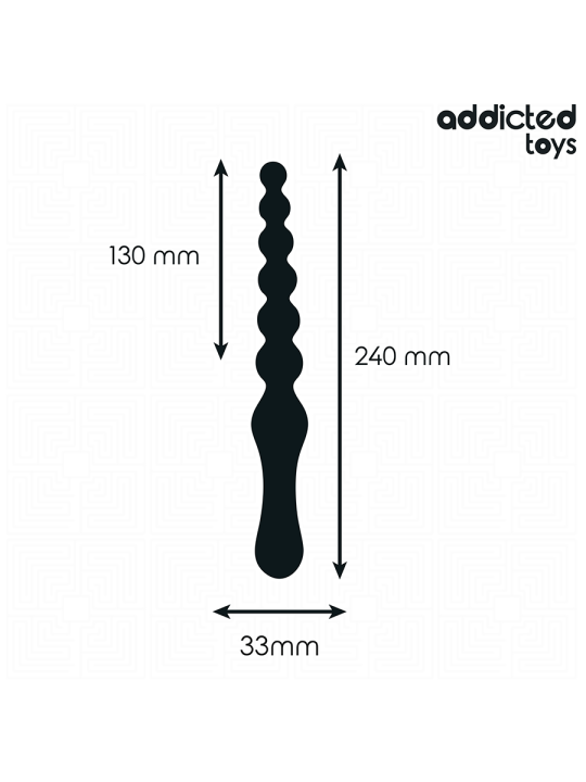 ADDICTED TOYS MASAJEADOR ANAL DOBLE SILICONA 24 CM