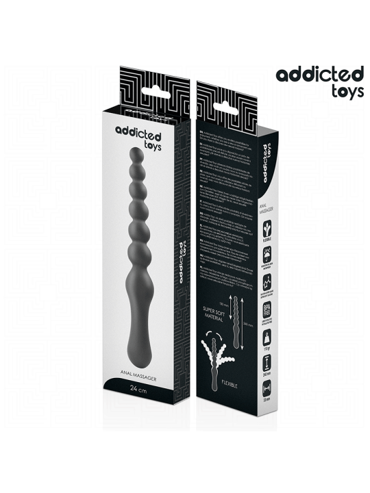 ADDICTED TOYS MASAJEADOR ANAL DOBLE SILICONA 24 CM