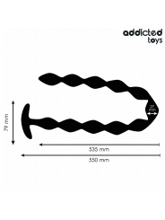 ADDICTED TOYS ROSARIO ANAL 27 CM EXTRA LARGO SILICONA
