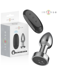 INTENSE PLUG ANAL 10 VIBRACIONES METAL CON CONTROL REMOTO S