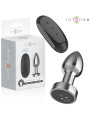 INTENSE PLUG ANAL 10 VIBRACIONES METAL CON CONTROL REMOTO S