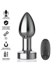 INTENSE PLUG ANAL 10 VIBRACIONES METAL CON CONTROL REMOTO S