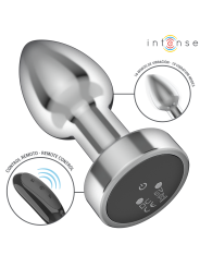 INTENSE PLUG ANAL 10 VIBRACIONES METAL CON CONTROL REMOTO S