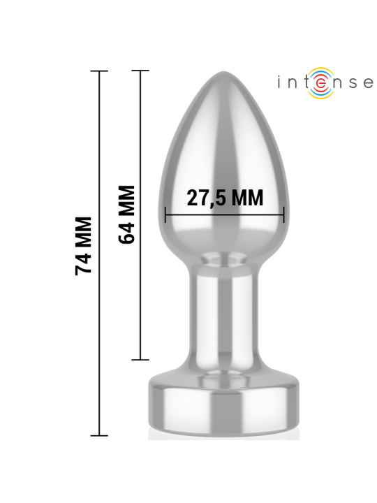 INTENSE PLUG ANAL 10 VIBRACIONES METAL CON CONTROL REMOTO S