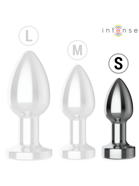 INTENSE PLUG ANAL 10 VIBRACIONES METAL CON CONTROL REMOTO S