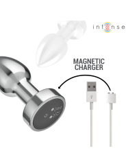 INTENSE PLUG ANAL 10 VIBRACIONES METAL CON CONTROL REMOTO S