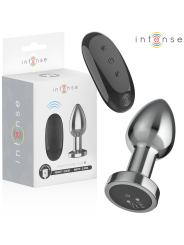 INTENSE PLUG ANAL 10 VIBRACIONES METAL CON CONTROL REMOTO M