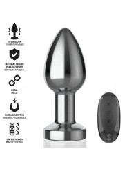INTENSE PLUG ANAL 10 VIBRACIONES METAL CON CONTROL REMOTO M
