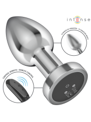 INTENSE PLUG ANAL 10 VIBRACIONES METAL CON CONTROL REMOTO M