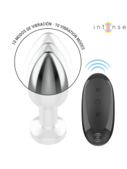 INTENSE PLUG ANAL 10 VIBRACIONES METAL CON CONTROL REMOTO M