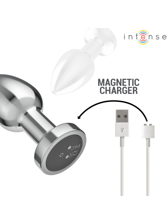 INTENSE PLUG ANAL 10 VIBRACIONES METAL CON CONTROL REMOTO M