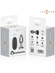 INTENSE PLUG ANAL 10 VIBRACIONES METAL CON CONTROL REMOTO M