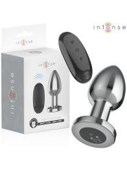INTENSE PLUG ANAL 10 VIBRACIONES METAL CON CONTROL REMOTO L