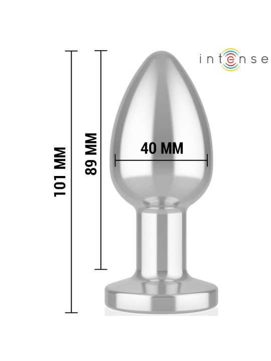 INTENSE PLUG ANAL 10 VIBRACIONES METAL CON CONTROL REMOTO L