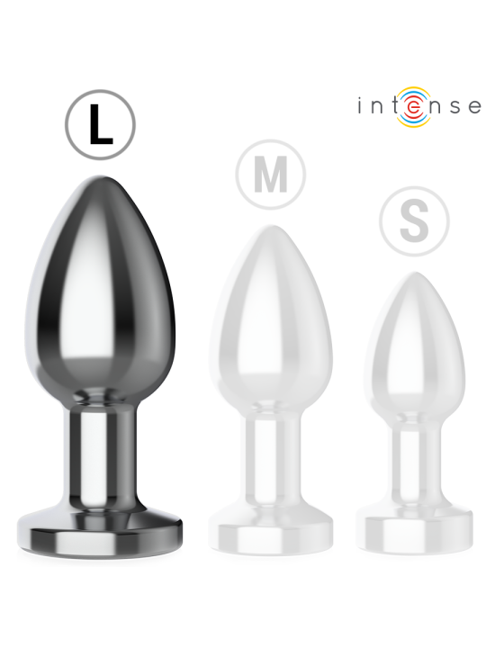 INTENSE PLUG ANAL 10 VIBRACIONES METAL CON CONTROL REMOTO L