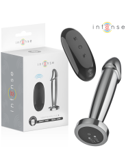 INTENSE PLUG ANAL 10 VIBRACIONES METAL EN FORMA DE DILDO CON CONTROL REMOTO S