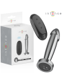 INTENSE PLUG ANAL 10 VIBRACIONES METAL EN FORMA DE DILDO CON CONTROL REMOTO S