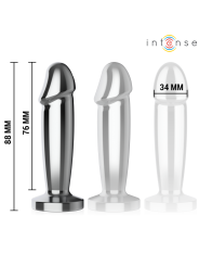 INTENSE PLUG ANAL 10 VIBRACIONES METAL EN FORMA DE DILDO CON CONTROL REMOTO S