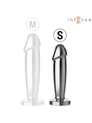 INTENSE PLUG ANAL 10 VIBRACIONES METAL EN FORMA DE DILDO CON CONTROL REMOTO S