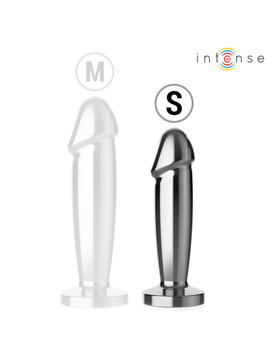 INTENSE PLUG ANAL 10 VIBRACIONES METAL EN FORMA DE DILDO CON CONTROL REMOTO S
