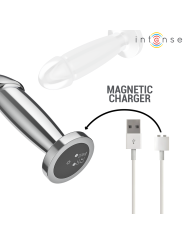 INTENSE PLUG ANAL 10 VIBRACIONES METAL EN FORMA DE DILDO CON CONTROL REMOTO S