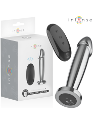 INTENSE PLUG ANAL 10 VIBRACIONES METAL EN FORMA DE DILDO CON CONTROL REMOTO M