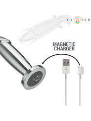 INTENSE PLUG ANAL 10 VIBRACIONES METAL EN FORMA DE DILDO CON CONTROL REMOTO M