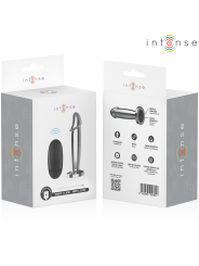 INTENSE PLUG ANAL 10 VIBRACIONES METAL EN FORMA DE DILDO CON CONTROL REMOTO M