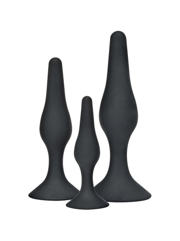 TOYJOY ANAL PLAY CURVY COMPANIONS PLUG ANAL 3 PIEZAS NEGRO