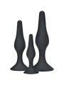 TOYJOY ANAL PLAY CURVY COMPANIONS PLUG ANAL 3 PIEZAS NEGRO