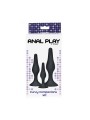 TOYJOY ANAL PLAY CURVY COMPANIONS PLUG ANAL 3 PIEZAS NEGRO