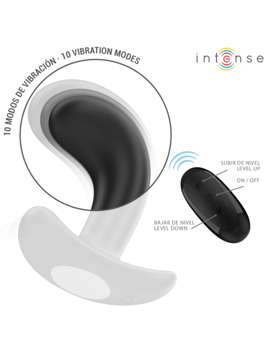 INTENSE CHANDLER PLUG ANAL 10 VIBRACIONES NEGRO CONTROL REMOTO
