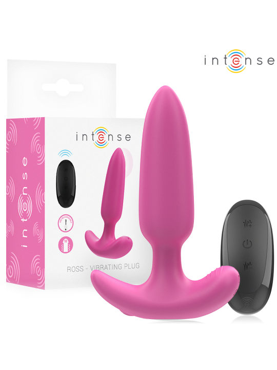 INTENSE ROSS PLUG ANAL 10 VIBRACIONES ROSA CONTROL REMOTO